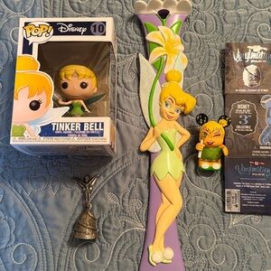 Tinker Bell Wall Decor Backscratcher, Vinylmation, Bell and Funko Pop